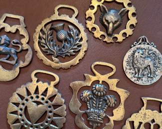 Vintage Brass Thistles