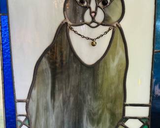Cat Stained Glass