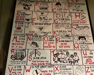 Hockey A-Z Poster