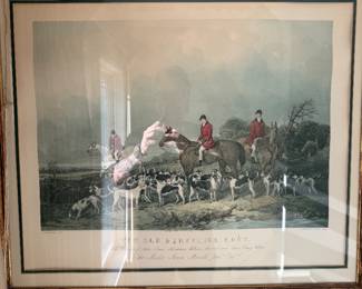 Framed Hunting Scene Print