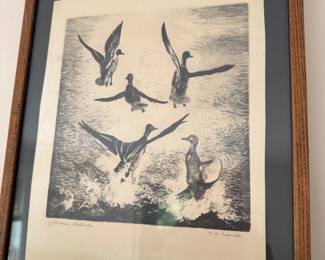 Framed Duck Print