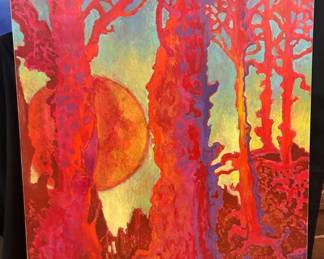 Charles Busler “Heat Of The Day” 2002 Large Oil on Canvas (36” x 48 1/4”) Striking large-scale oil painting titled “Heat Of The Day” by artist Charles Busler, dated 2002. Bold composition with strong color presence, making it a standout statement piece for a home or office.  The Reserve for this item is: $  Condition & Measurements:  Good overall condition with light wear consistent with age; canvas and frame present well. Measures approx. 36” x 48 1/4”.  Details:  Original oil on canvas Artist: Charles Busler Titled “Heat Of The Day” (2002) Large format statement piece.  To BID on this item please go to Dothan CTBids  This ONLINE Estate Sale begins closing on Thursday, 4/30 @ 5:30!!  Don't forget to place your MAX PROXY BID & Let the CTBids System BID 4 YOU! PU is in Dothan!  Specific address will be provided to winning bidders on their invoices!! Sale ends 4/30 start'g @ 5:30 – Pick-up will be on SATURDAY 5/2....  Shipping is available on certain items at Buyers Cost.