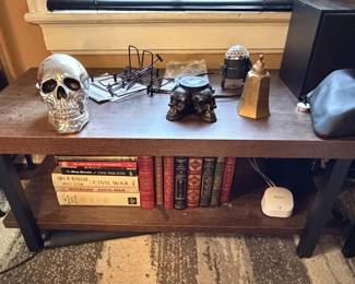 Metal wood coffee table