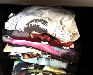 Dozens of Graphic Tees, these are not concert tshirts.