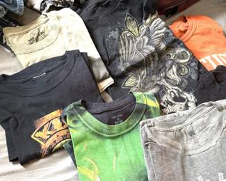 Dozens of Graphic Tees, these are not concert tshirts.