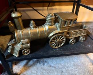 Aluminum or brass train locomotive
