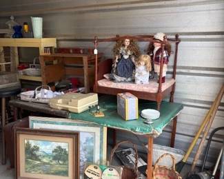 dolls doll bed baskets ping pong