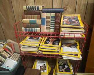 Vintage National Geographic, books and tapes