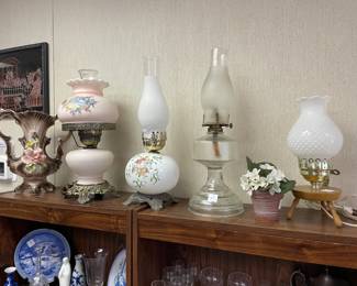 vases, lamps, statues, candlesticks