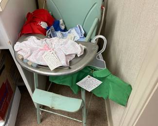 Vintage doll highchair