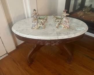 Marble top coffee table 