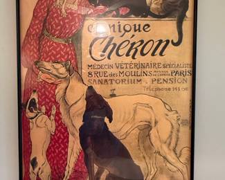 Théophile Steinlen "Clinique Cheron" Veterinary Advertisement Poster