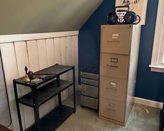 Vintage 3-Drawer Metal Filing Cabinet