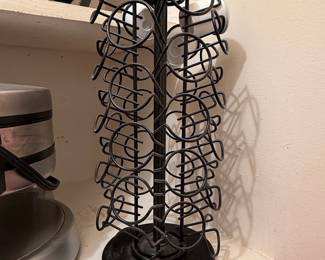 Black Metal K-Cup Pod Holder Carousel