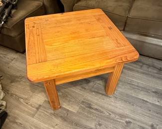 Pine Wood End Table