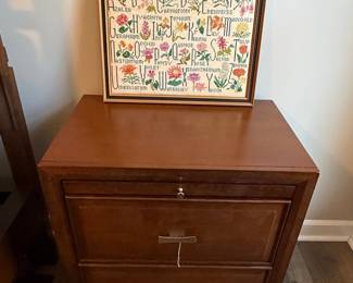 Vintage Floral Alphabet Cross-Stitch Sampler