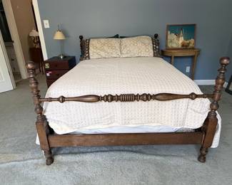 Antique Jenny Lind Spool Bed Frame