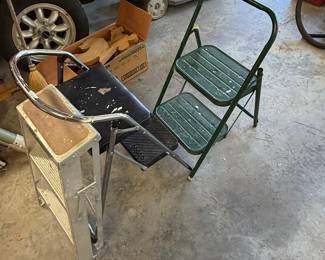 Vintage Cosco Kitchen Step Stool Chair