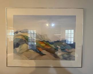 Abstract Landscape Watercolor