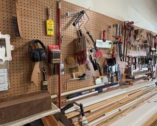 Assorted Painting and Woodworking Tools