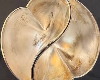 Art Nouveau Sterling Silver Divided Serving Bowl
