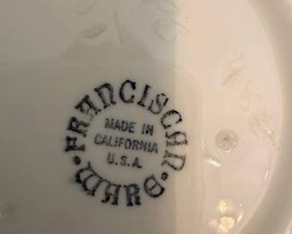 Franciscan Ware "Apple" Pattern Ceramic Bowl