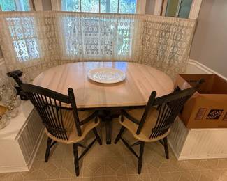 Drop Leaf Dining Set with Spindle Back Chairs