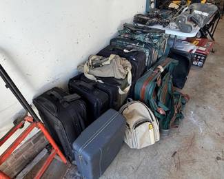 Assorted Luggage and Hand Truck