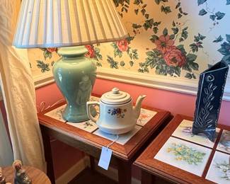 Vintage Floral Teapot