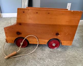 Handmade Wooden Pull Toy Truck