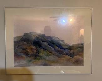 Watercolor Landscape Painting by Marc C. Houser