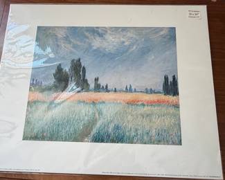 Claude Monet Wheat Field Print