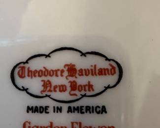 Theodore Haviland 'Garden Flower' China Set