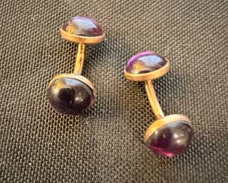 Victorian Amethyst Cufflinks