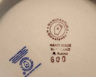 Bolesławiec "Kalina" Pattern 600 Ceramic Dinnerware Set