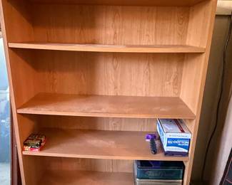 Mid-Century Modern Style Oak Veneer Bookcase