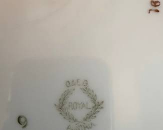 O&EG Royal Austria "Wild Rose" Pattern China Set