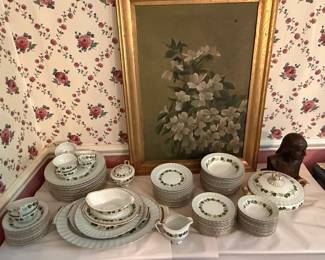 Vintage Floral Pattern China Dinnerware Set