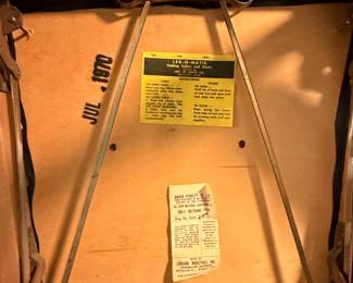 Lorraine Industries Folding Chairs with Cane Back and Vinyl Seat