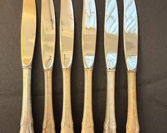 Wallace Sterling Silver "Rose Point" Pattern Flatware Set