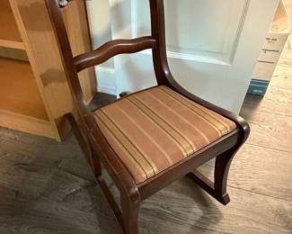 Victorian Carved Doll Rocker