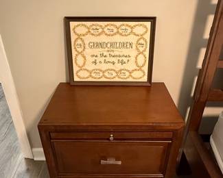 Custom "Grandchildren are the treasures of a long life!" Cross-Stitch Sampler