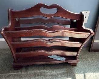 Butler Style #734 Wooden Magazine Rack
