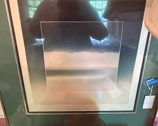 Abstract Landscape Print by Leon Dolice