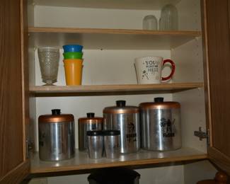 VINTAGE KITCHEN CANISTER SET