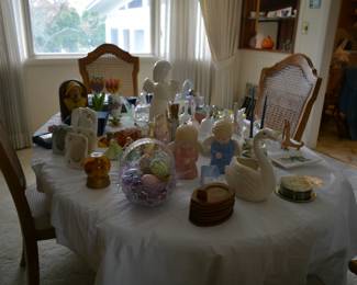 FIGURES AND DINING ROOM TABLE