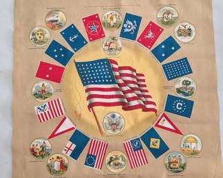 1913 Flags and seals of the Original 13 states. Beautiful!