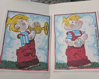 Original Signed Dennis the Menace Art