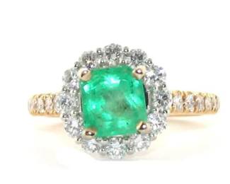 A emerald ring