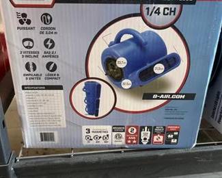 B-Air 13.3 in. H 3 speed Blower Fan